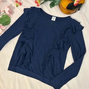 Girls adorable ruffled sweater